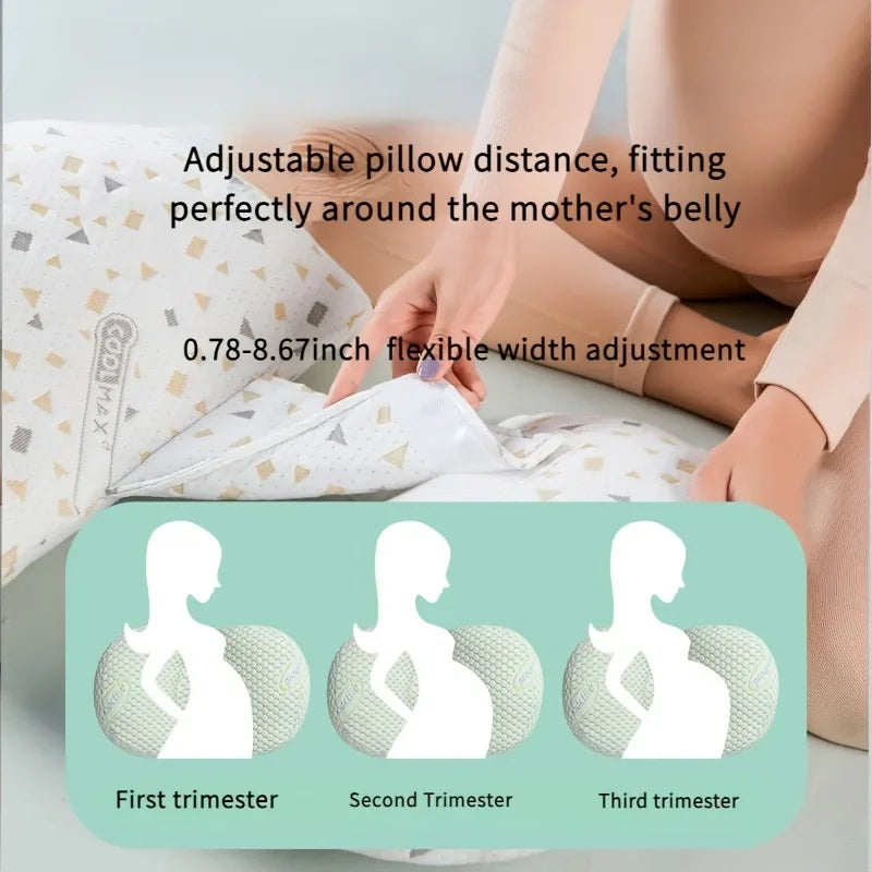 Compact U-shaped pillow detail view