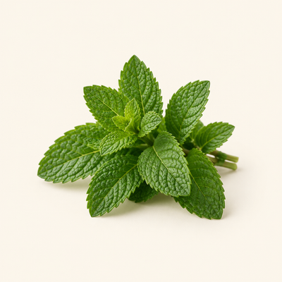 Fresh peppermint leaves